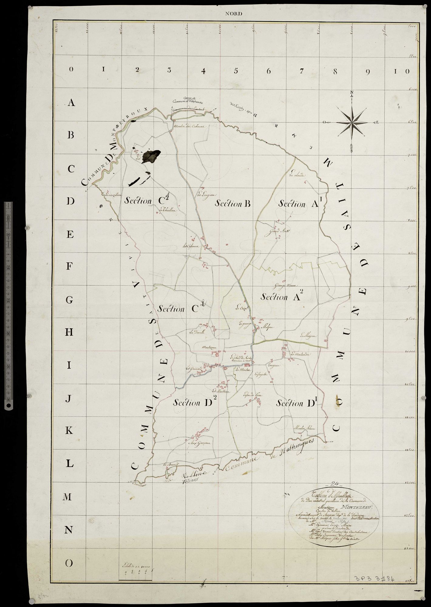 Montazeau - Tableau d'assemblage