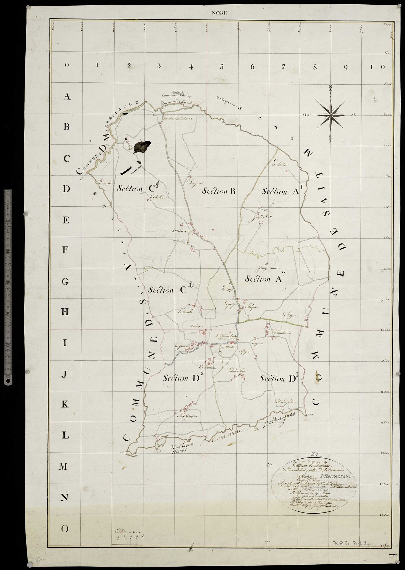 Montazeau - Tableau d'assemblage