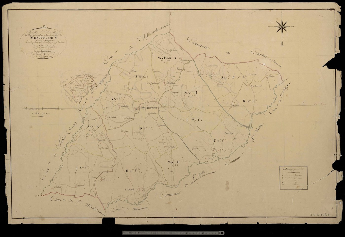 Montpeyroux - Tableau d'assemblage