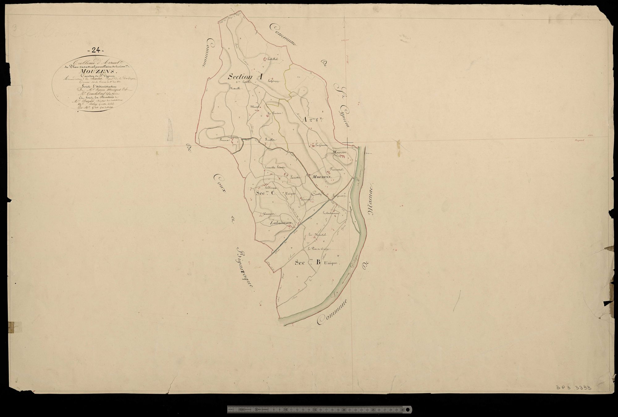Mouzens - Tableau d'assemblage