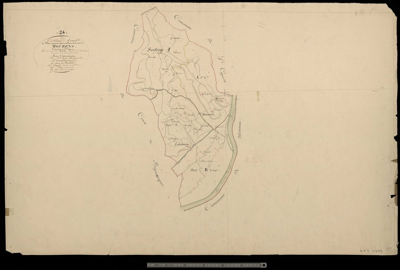 Mouzens - Tableau d'assemblage