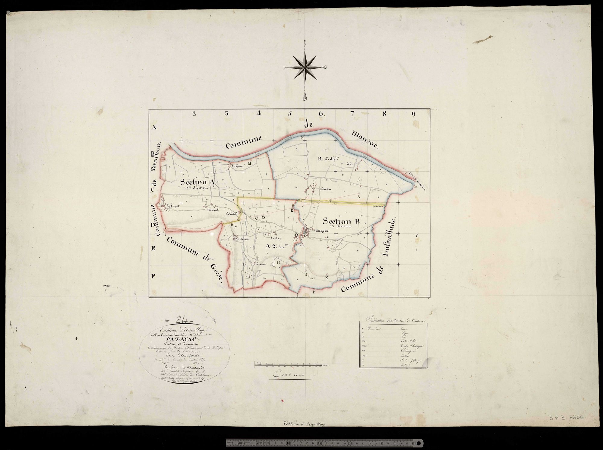 Pazayac - Tableau d'assemblage