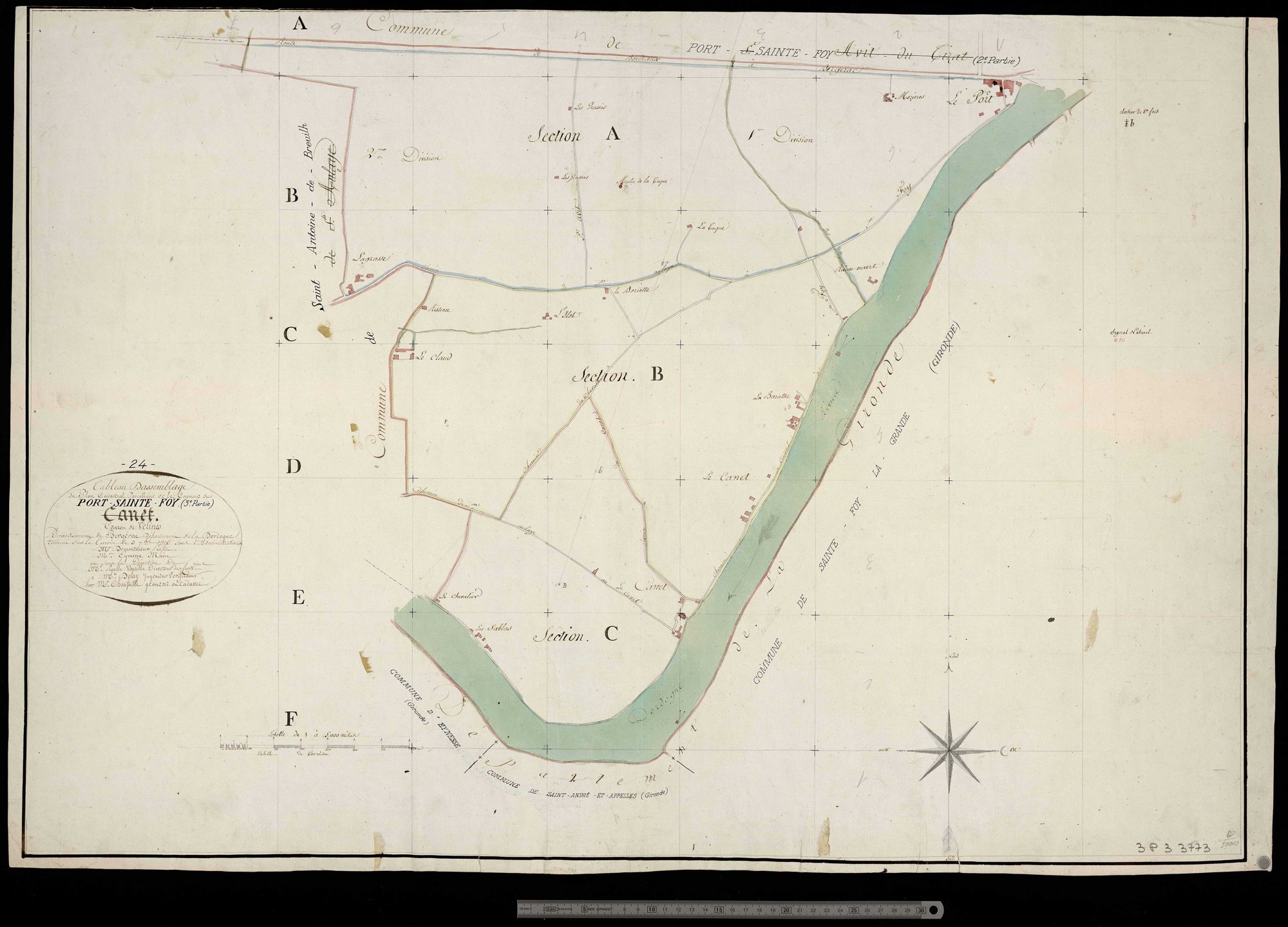 Port-Sainte-Foy-et-Ponchapt - Tableau d'assemblage