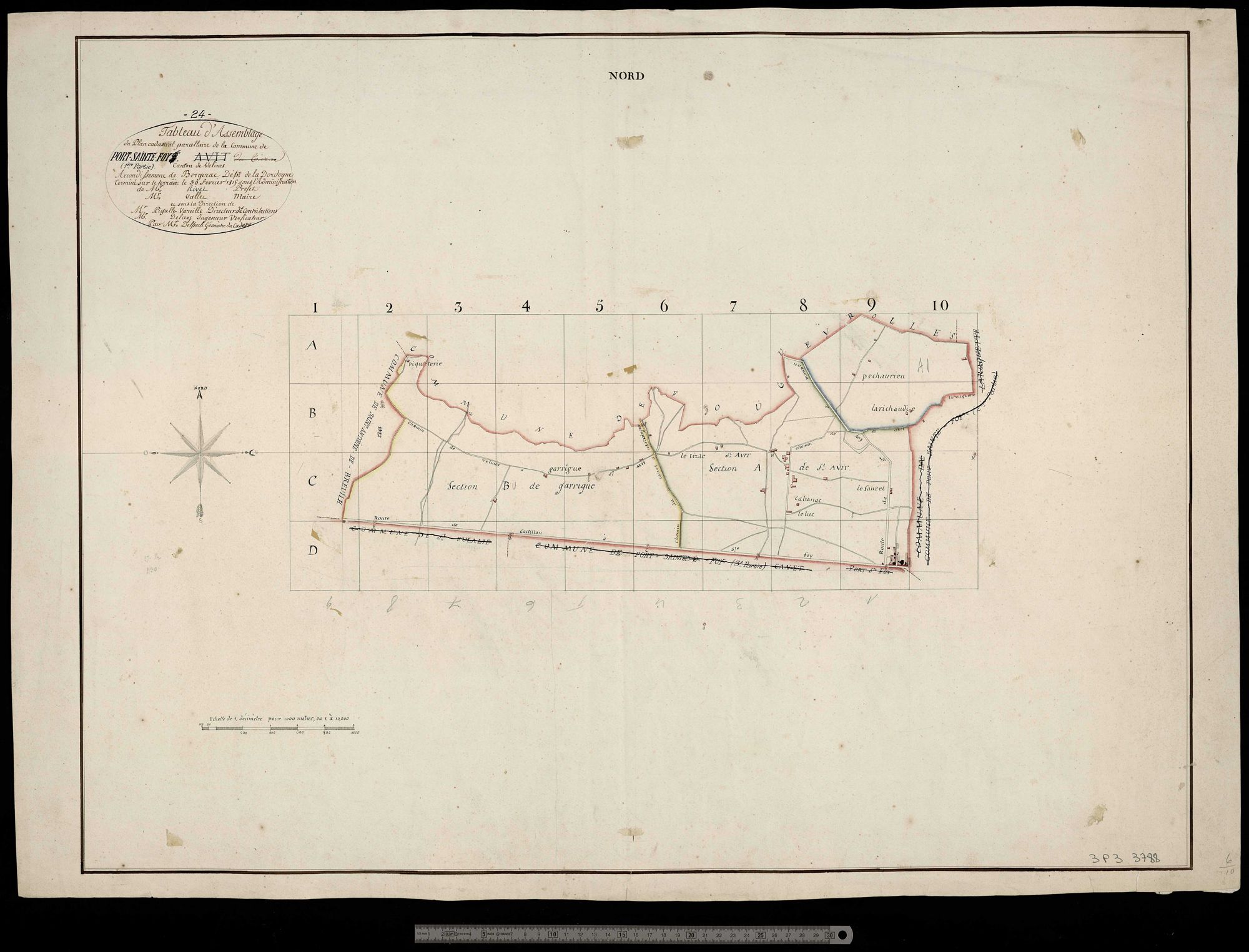 Port-Sainte-Foy-et-Ponchapt - Tableau d'assemblage