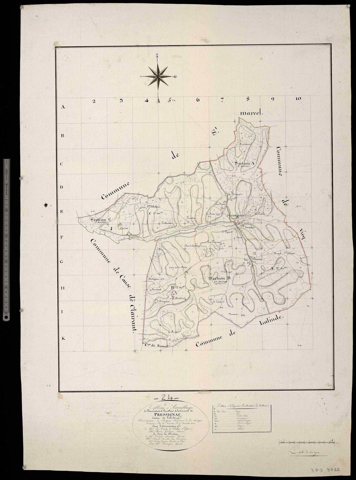 Pressignac-Vicq - Tableau d'assemblage