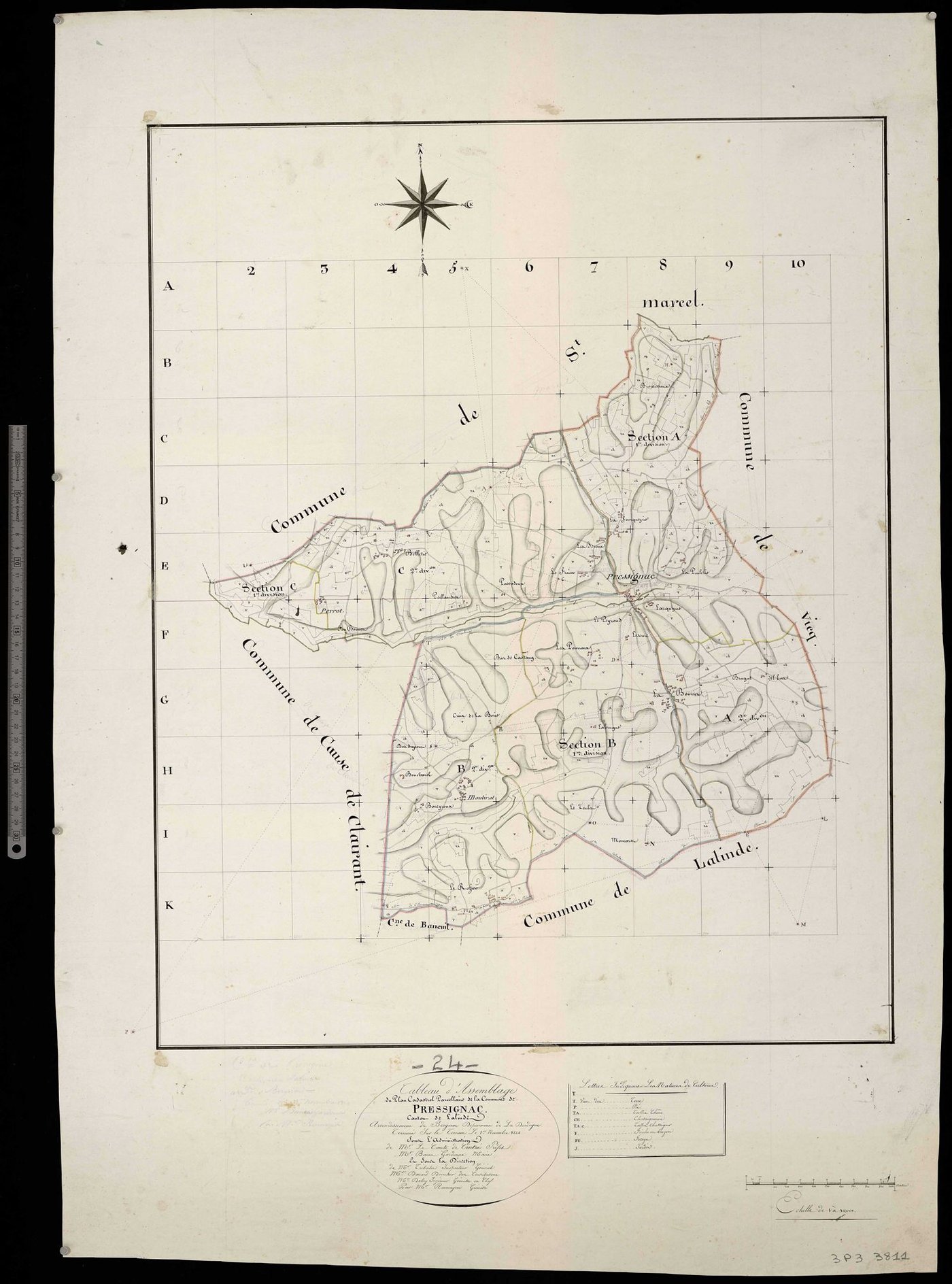 Pressignac-Vicq - Tableau d'assemblage