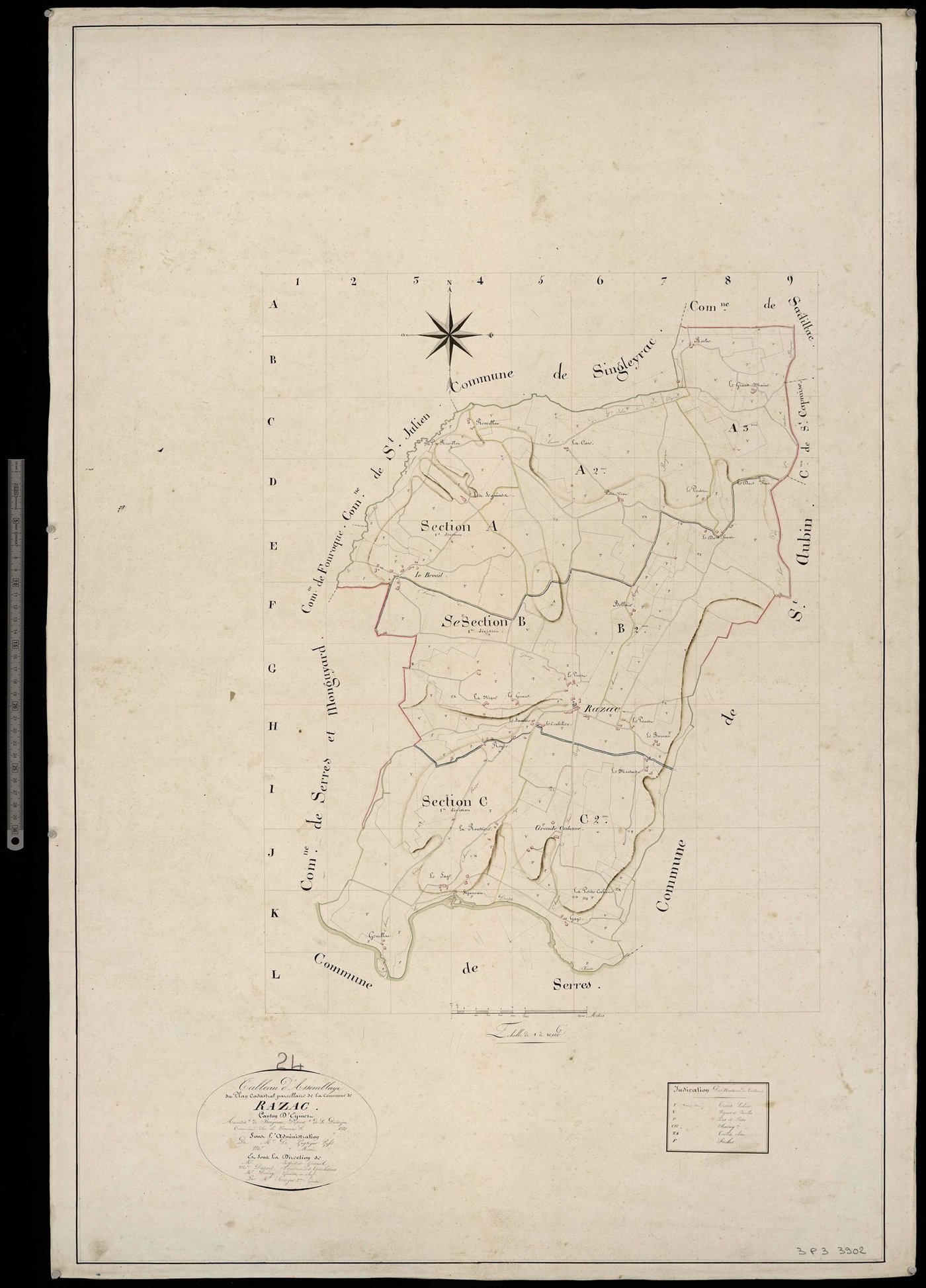 Razac-d'Eymet - Tableau d'assemblage
