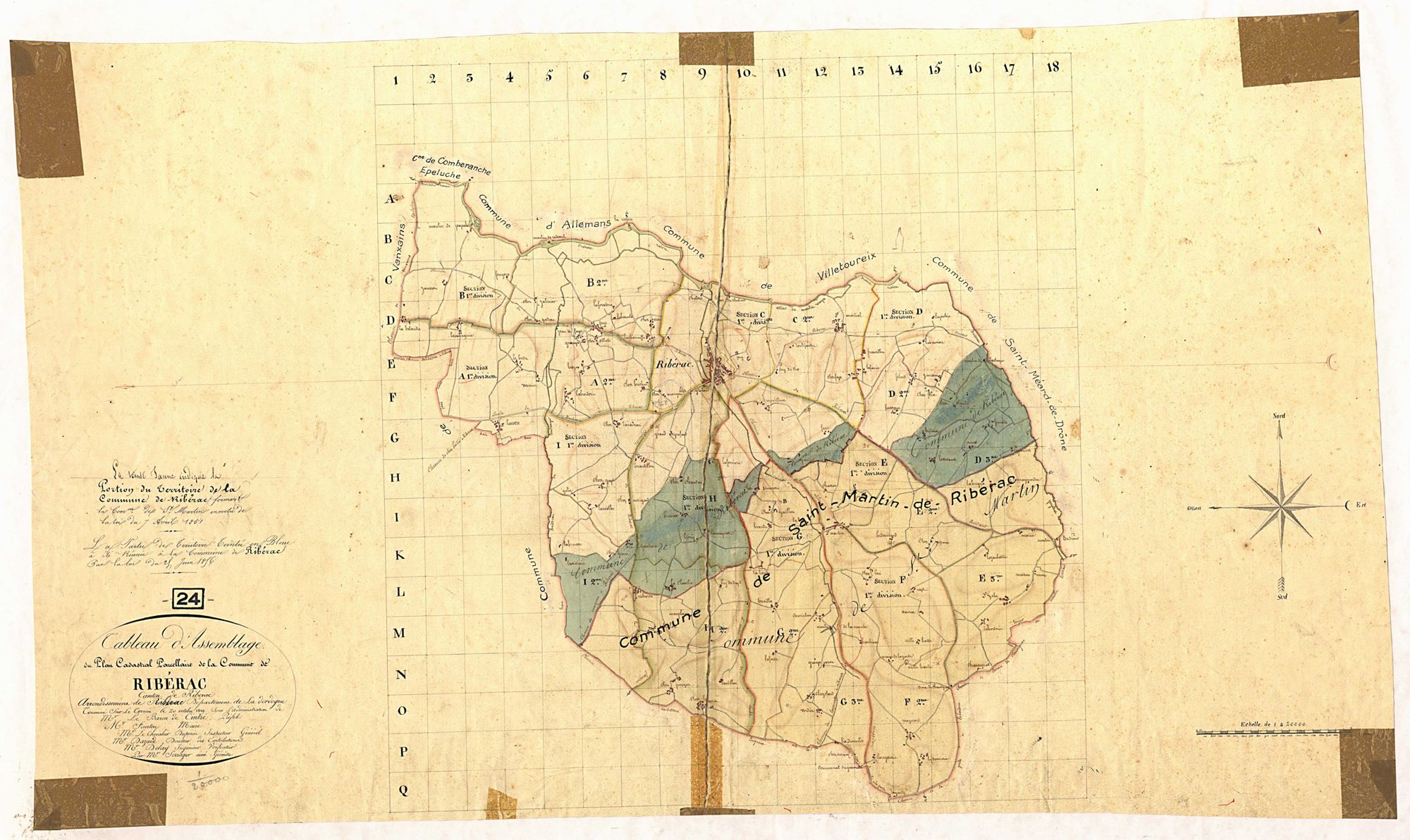 Ribérac - Tableau d'assemblage