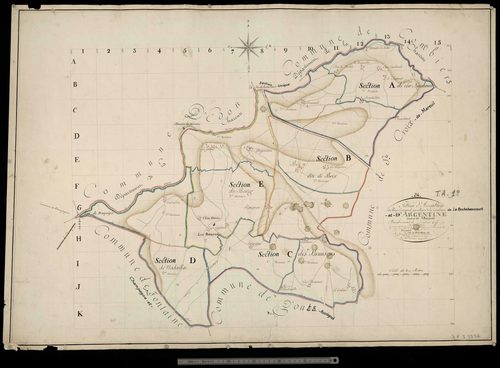 La Rochebeaucourt-et-Argentine - Tableau d'assemblage