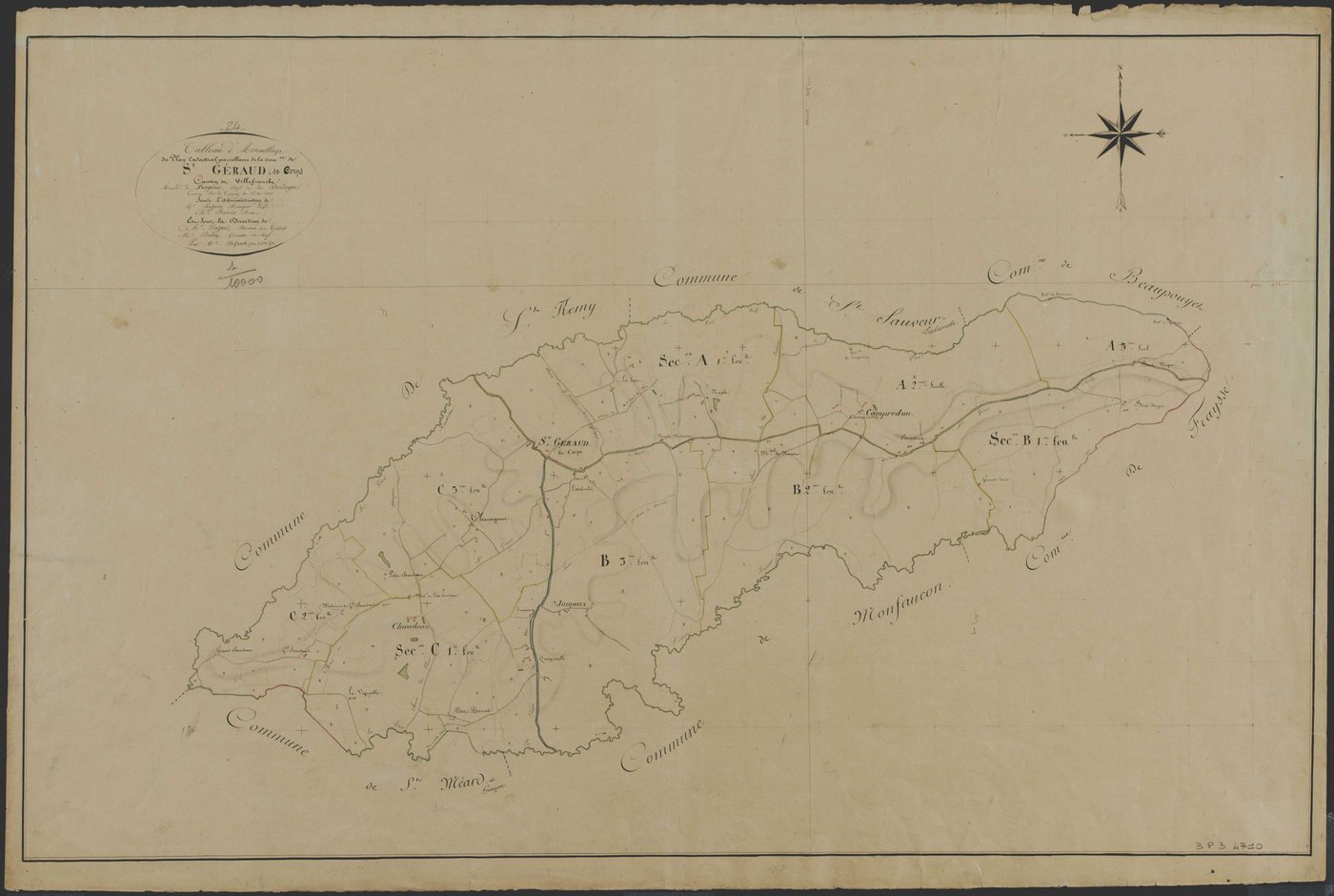 Saint-Géraud-de-Corps - Tableau d'assemblage