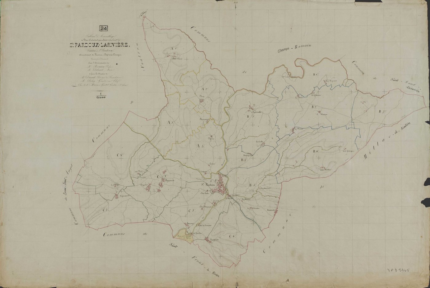 Saint-Pardoux-la-Rivière - Tableau d'assemblage