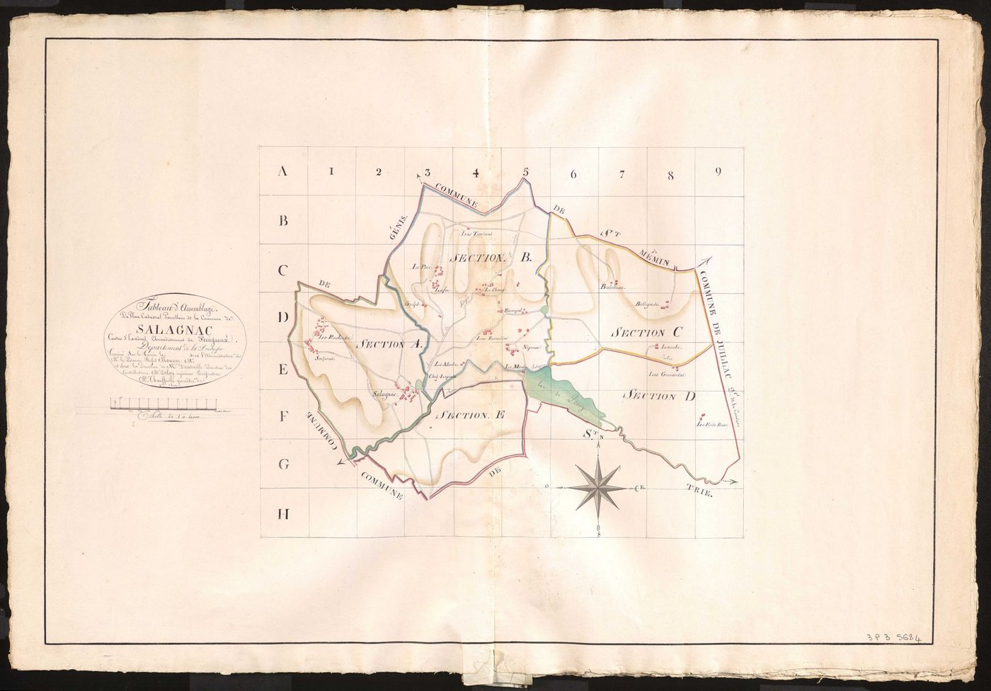 Salagnac - Tableau d'assemblage