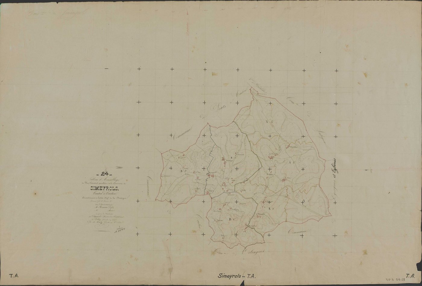 Simeyrols - Tableau d'assemblage