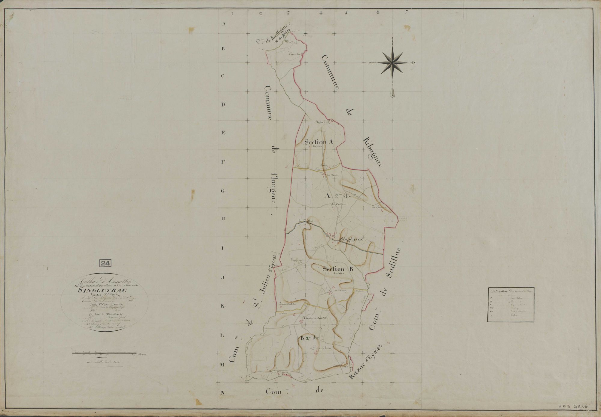 Singleyrac - Tableau d'assemblage