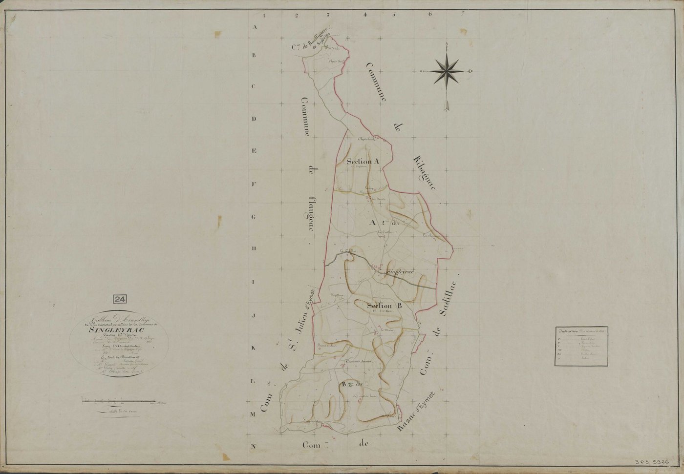 Singleyrac - Tableau d'assemblage