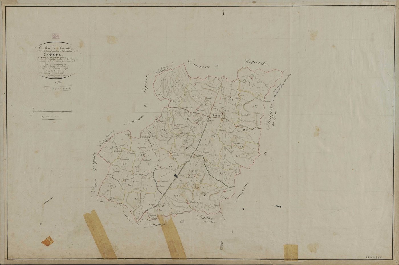 Sorges - Tableau d'assemblage