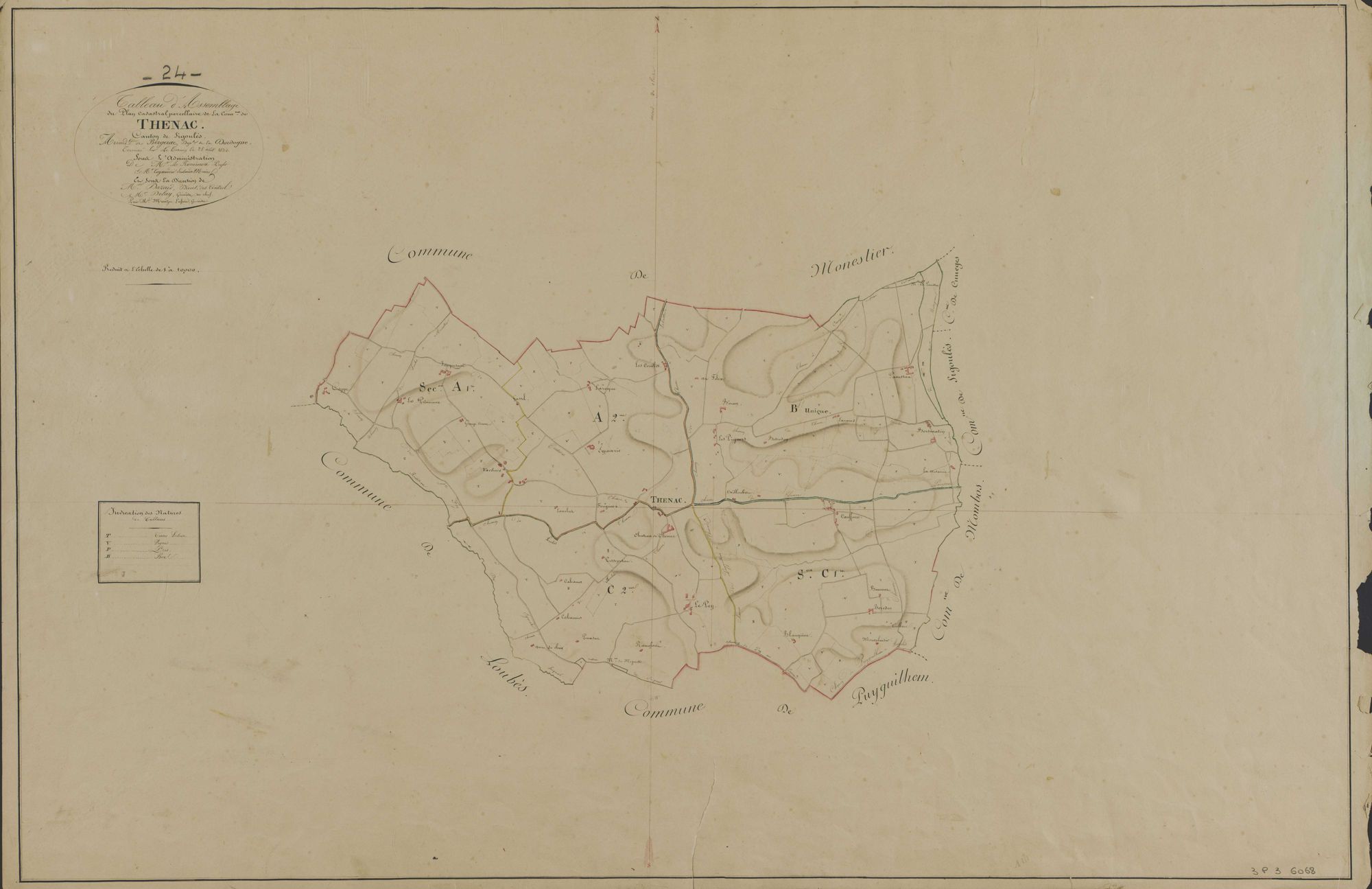 Thénac - Tableau d'assemblage