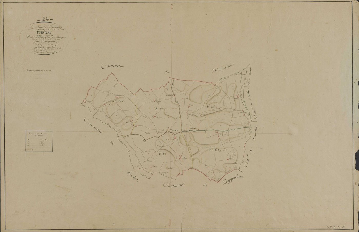 Thénac - Tableau d'assemblage