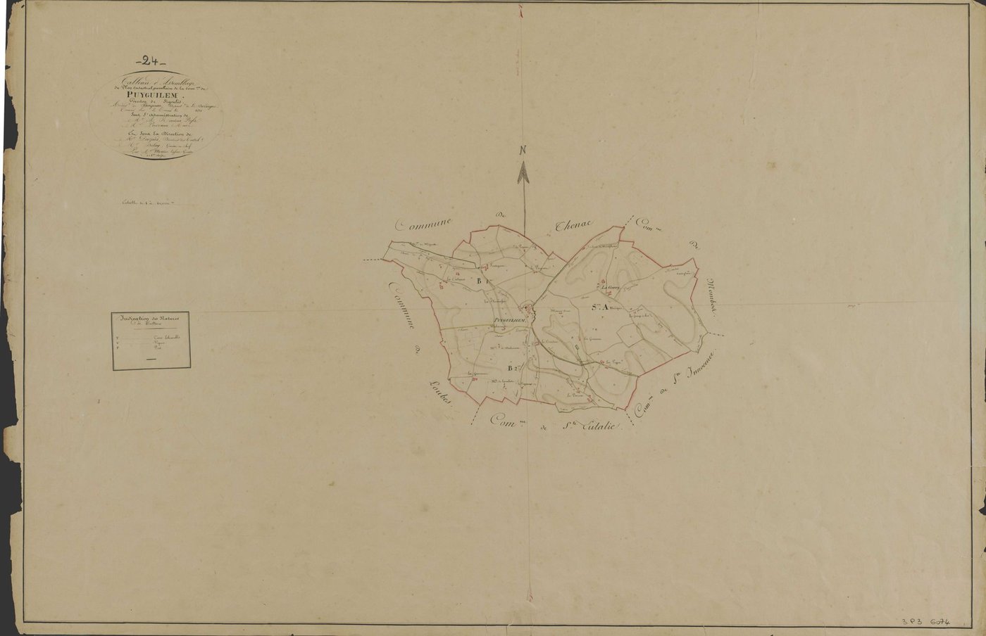 Thénac - Tableau d'assemblage