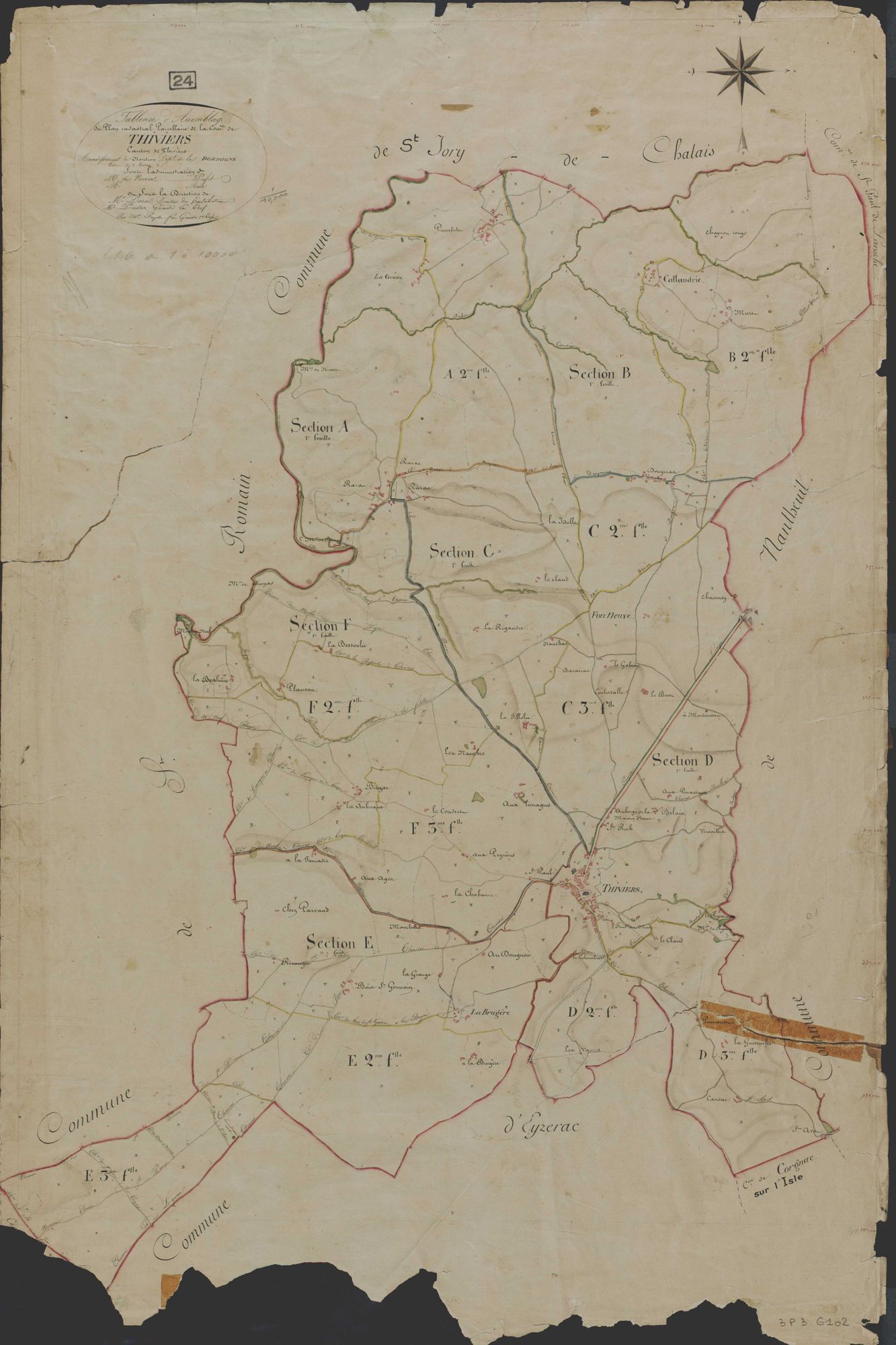 Thiviers - Tableau d'assemblage