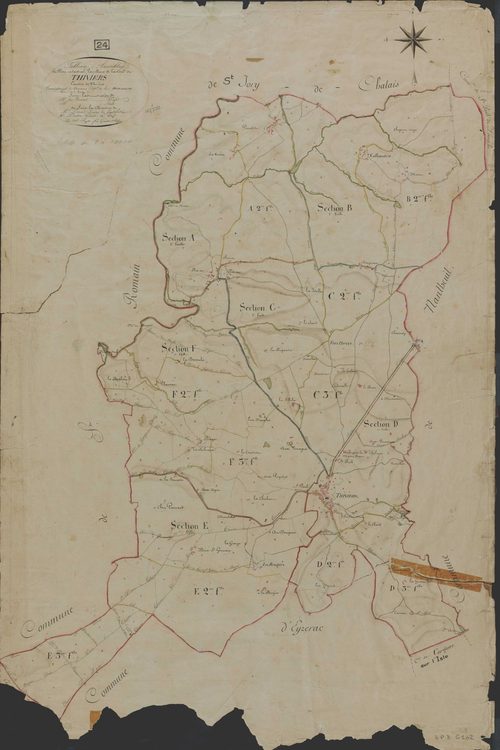 Thiviers - Tableau d'assemblage