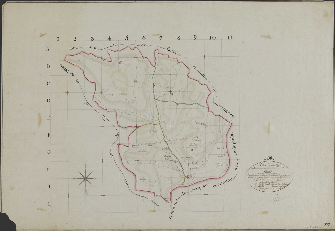Thonac - Tableau d'assemblage