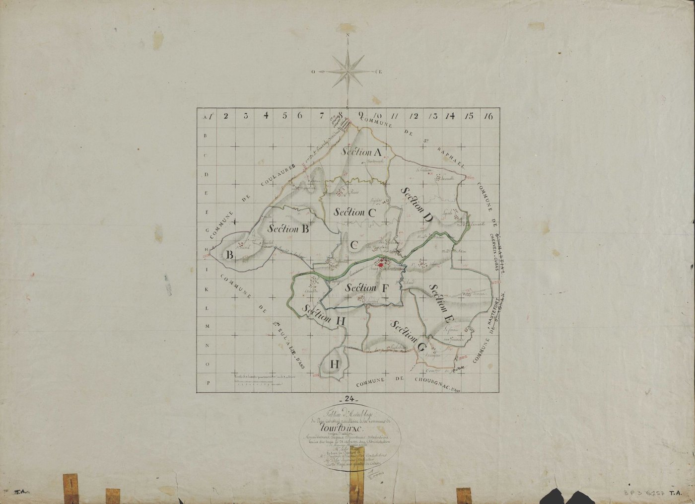 Tourtoirac - Tableau d'assemblage