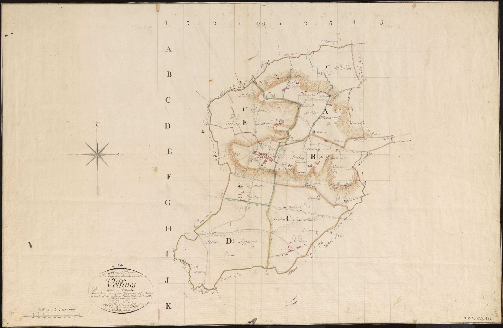 Vélines - Tableau d'assemblage
