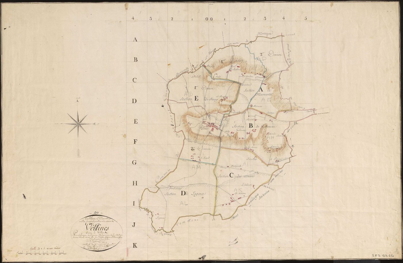Vélines - Tableau d'assemblage