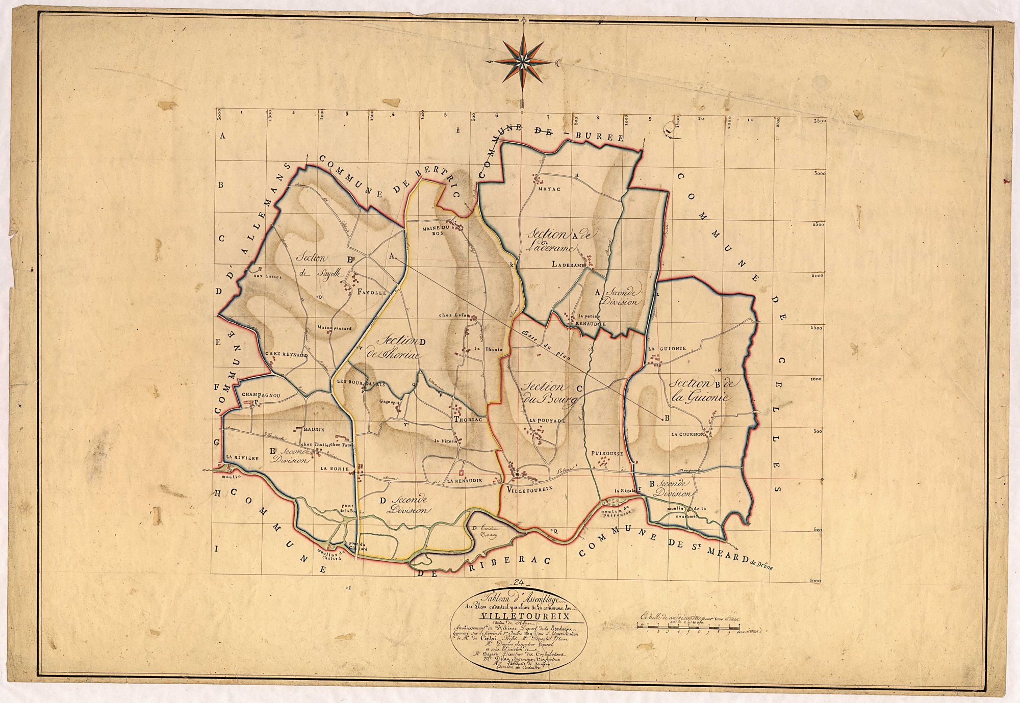 Villetoureix - Tableau d'assemblage