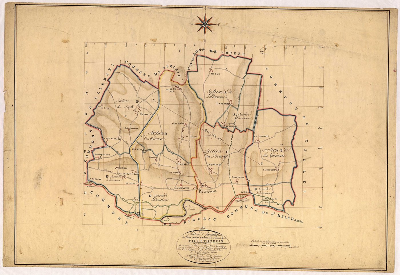 Villetoureix - Tableau d'assemblage