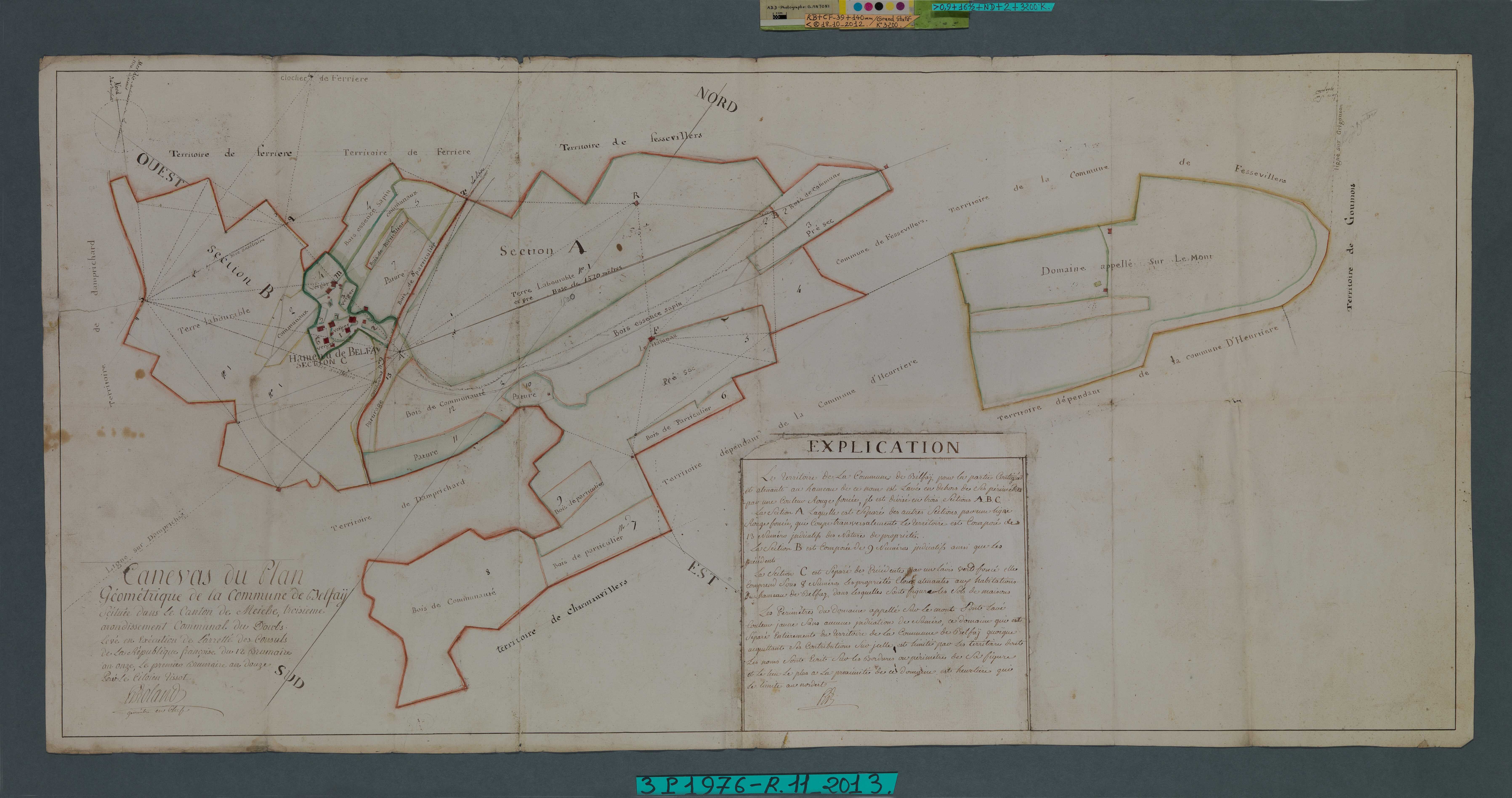 Canevas du plan géométrique