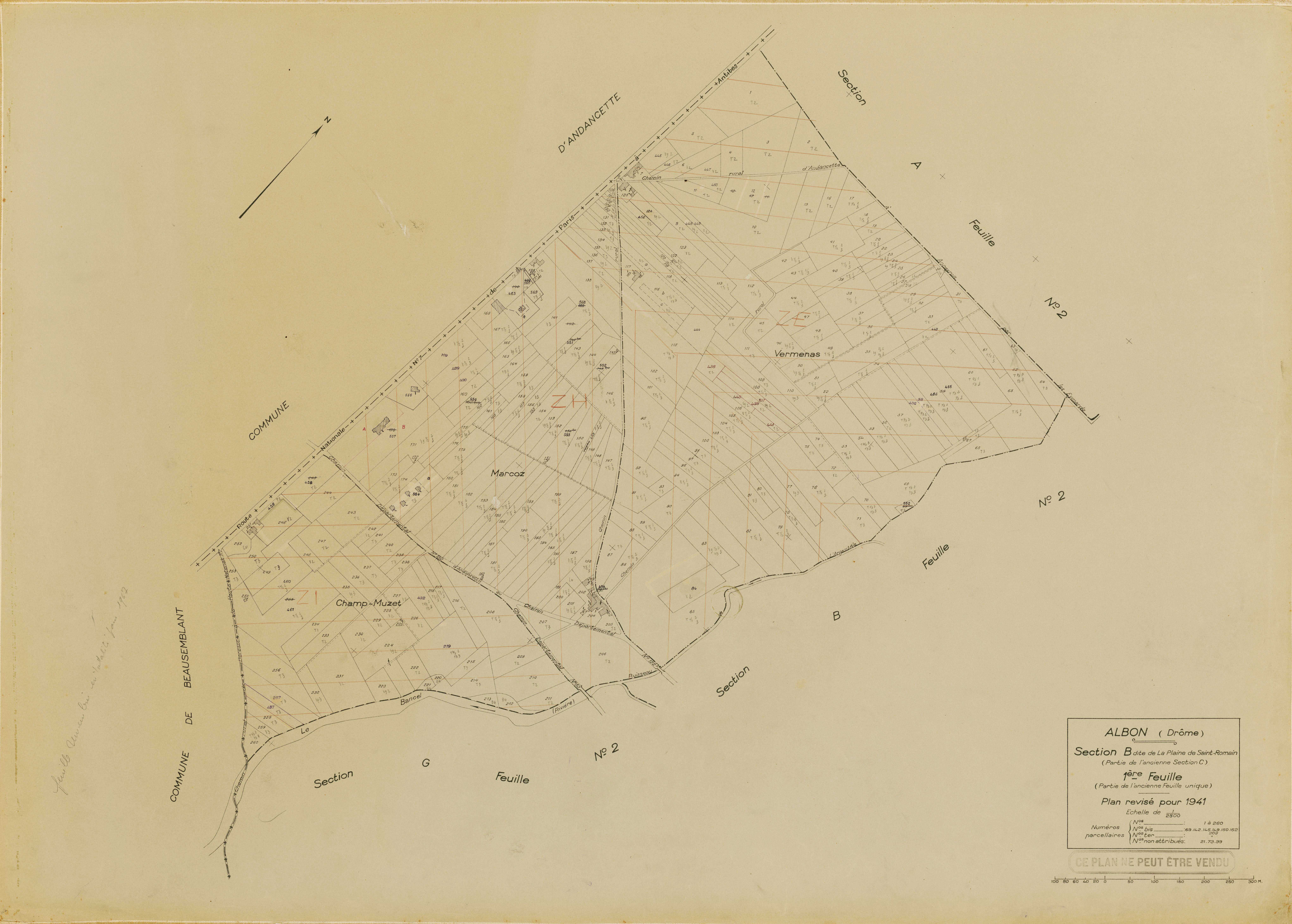 B1, La Plaine de Saint-Romain. 1941-1967.