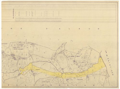 Plan parcellaire. s.d.