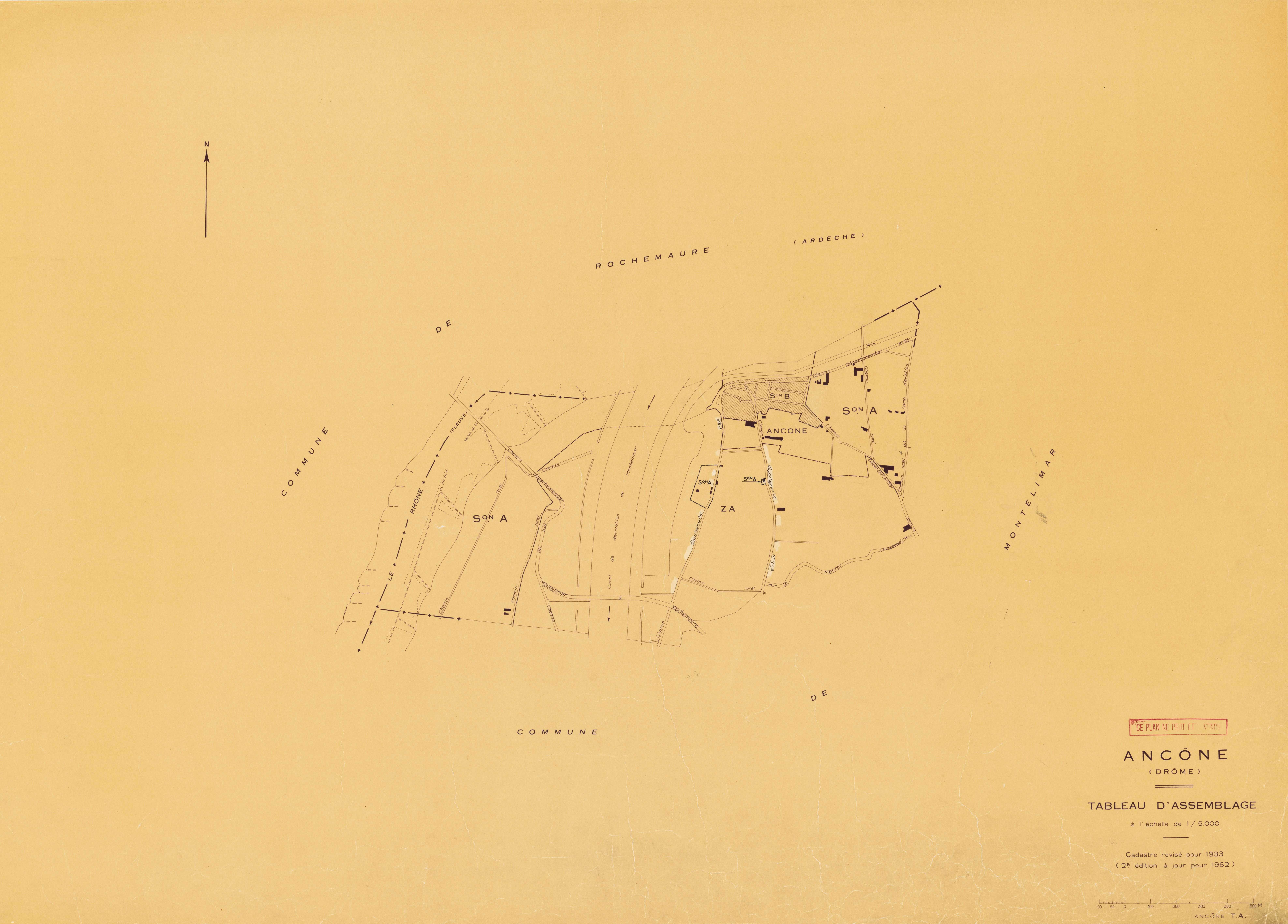 Tableau d'assemblage. 1962.