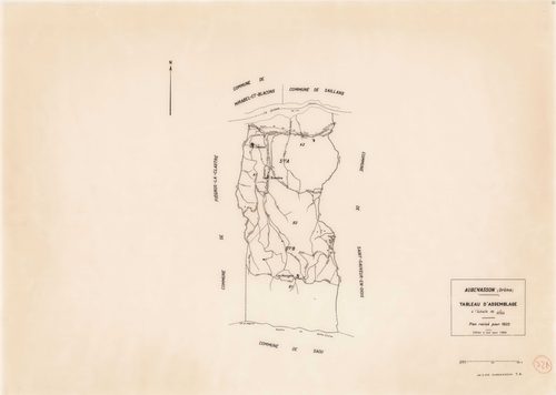 Tableau d'assemblage. 1988.