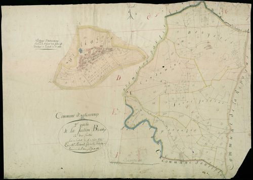 Section B2, Village (le). Village (agrandissement sur B2).