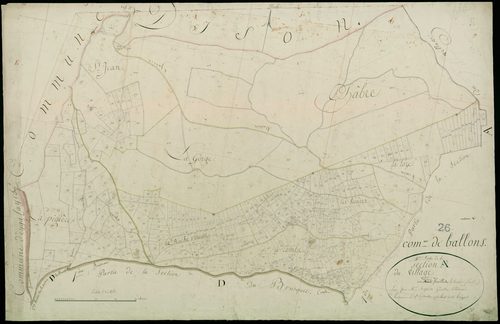 Section A3, Village (le). Village (agrandissement sur A1).