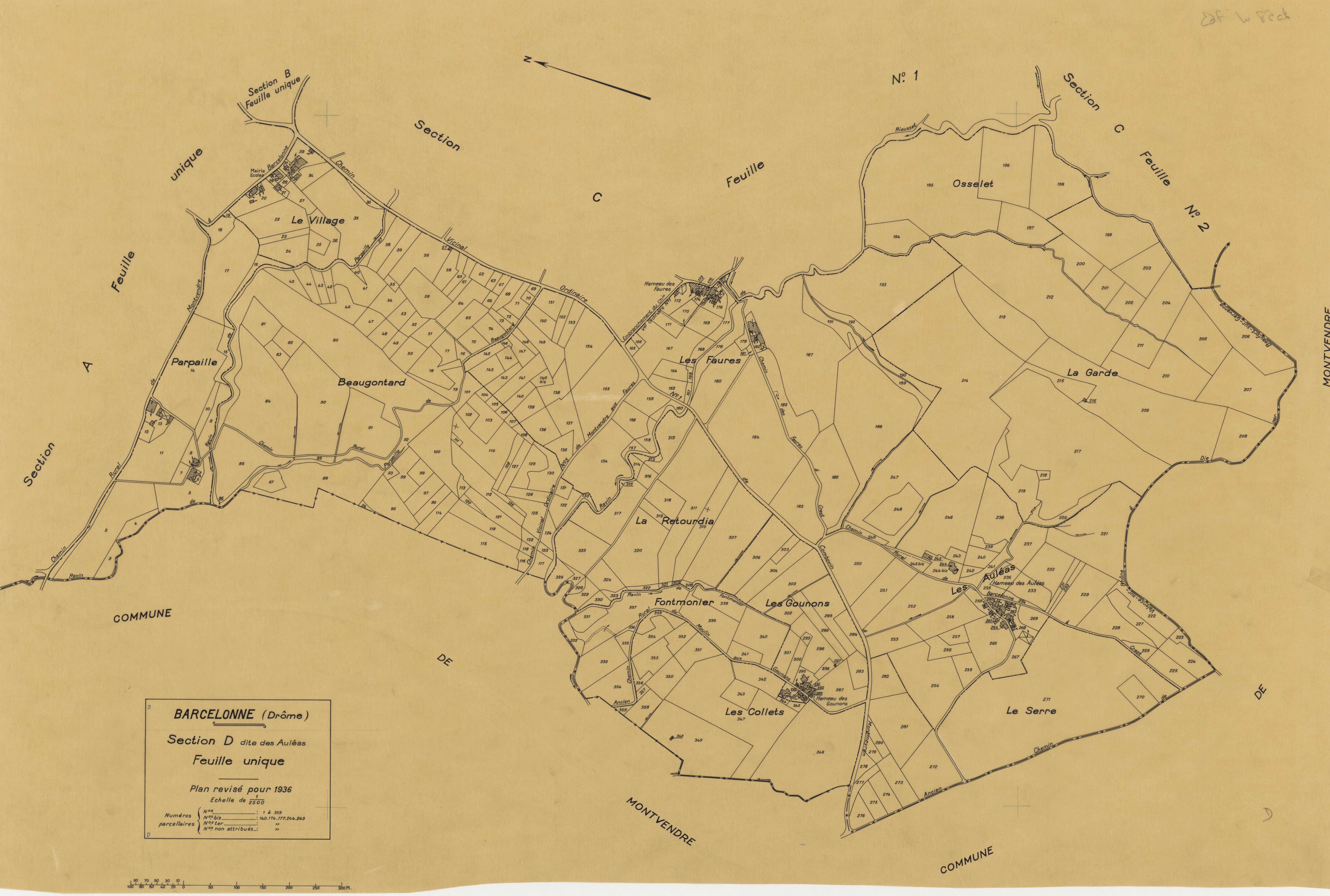 D, Les Auléas. 1936.