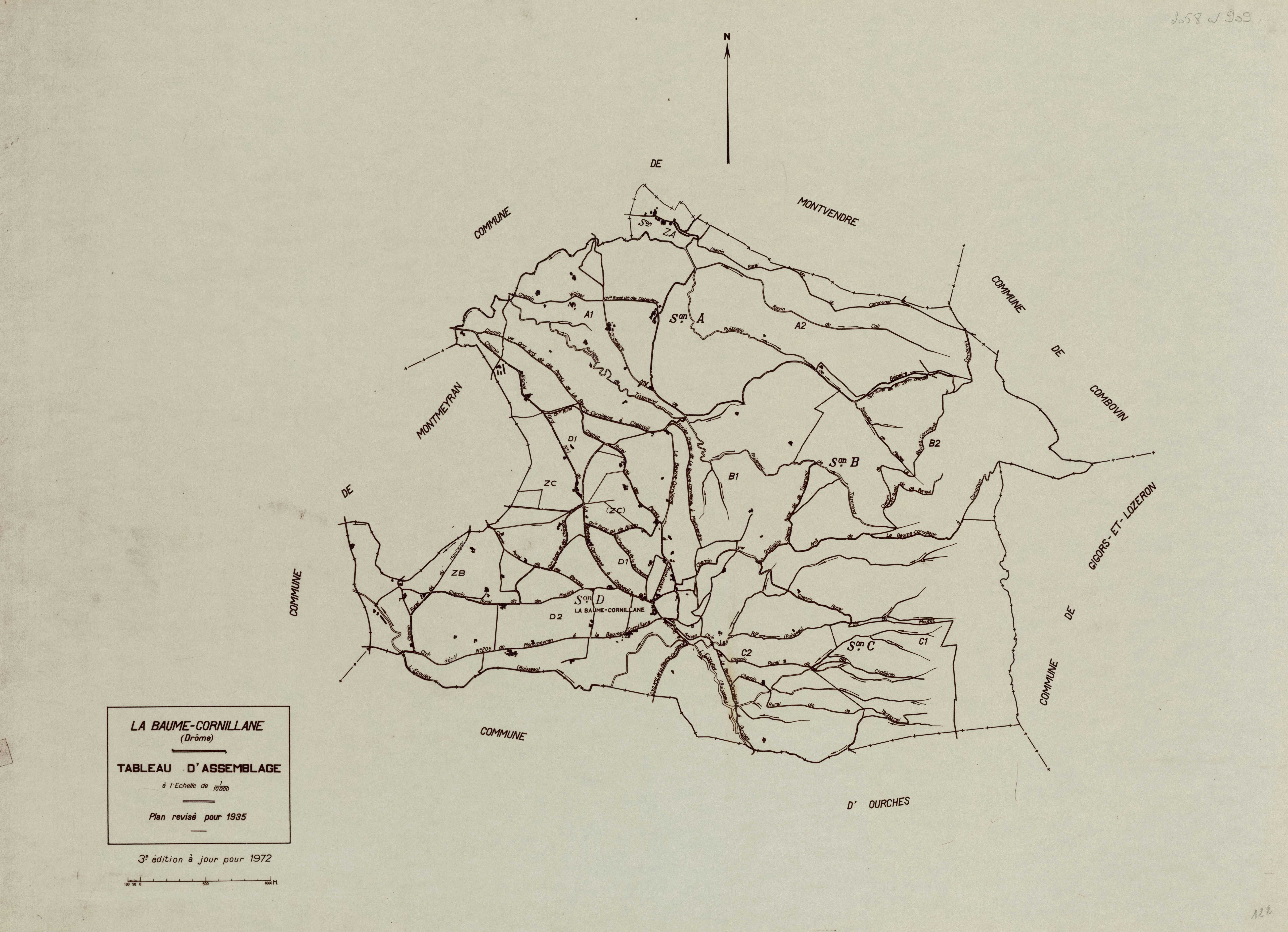 Tableau d'assemblage. 1972.