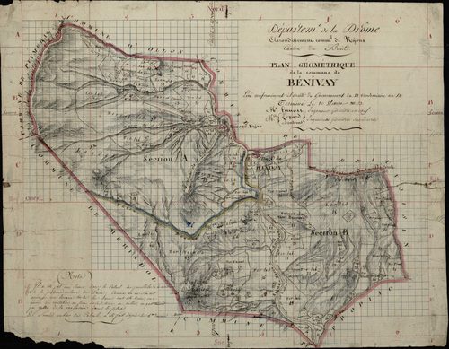 Plan géométrique. Section A (n°1-59). Section B (n°1-[70].