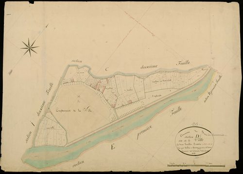 Section D1, la Ville. Ville (agrandissement sur D2).