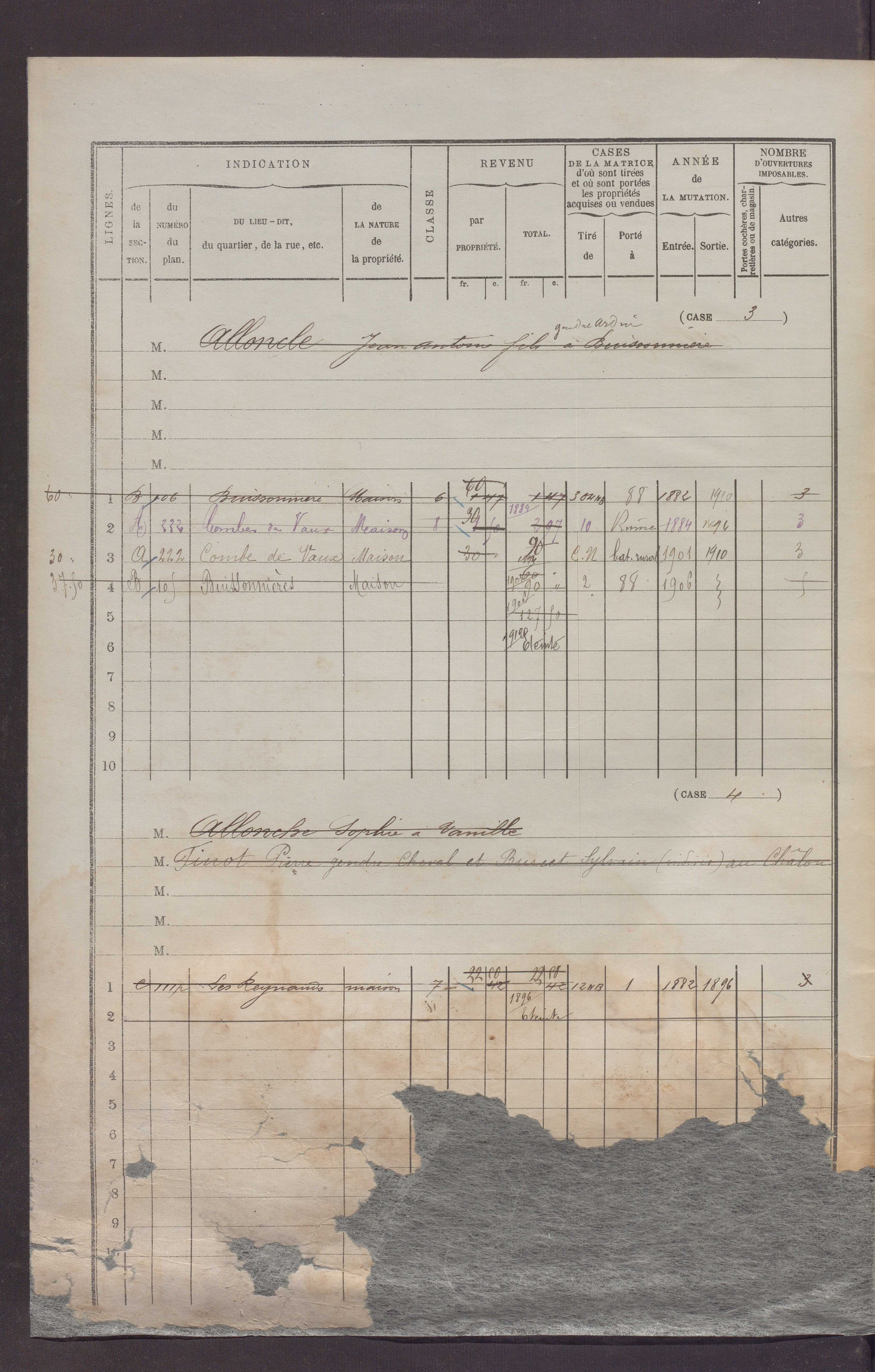 Volume 1 : cases 1-88 (3 janvier 1882).