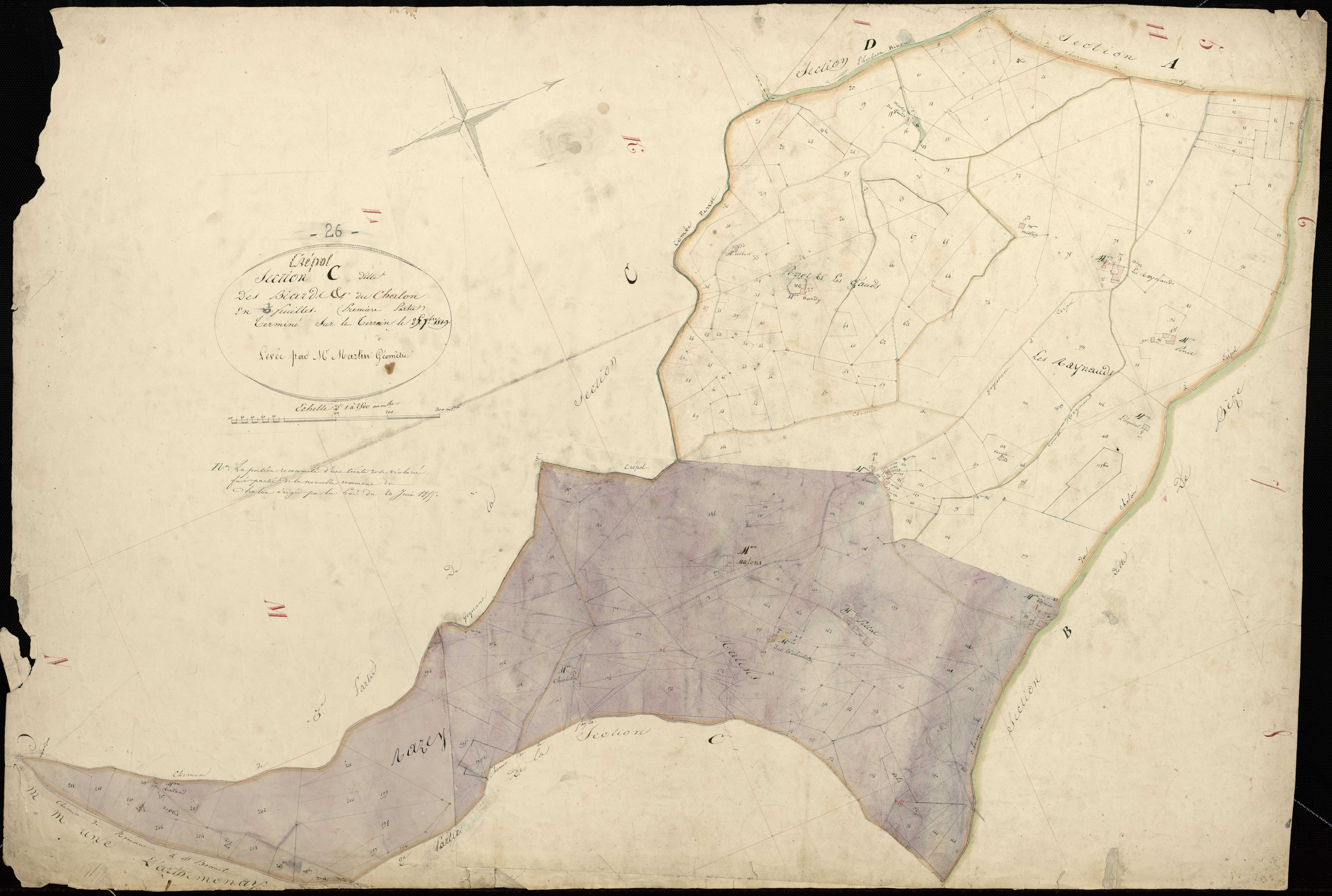 Section C1, Biards (les) et Chalon (le).