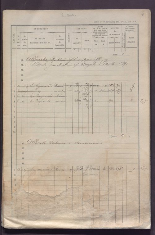 Volume 1 : cases 1-88 (3 janvier 1882).