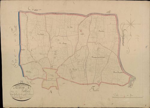 Section A1, Village (le). Village (agrandissement sur A2).