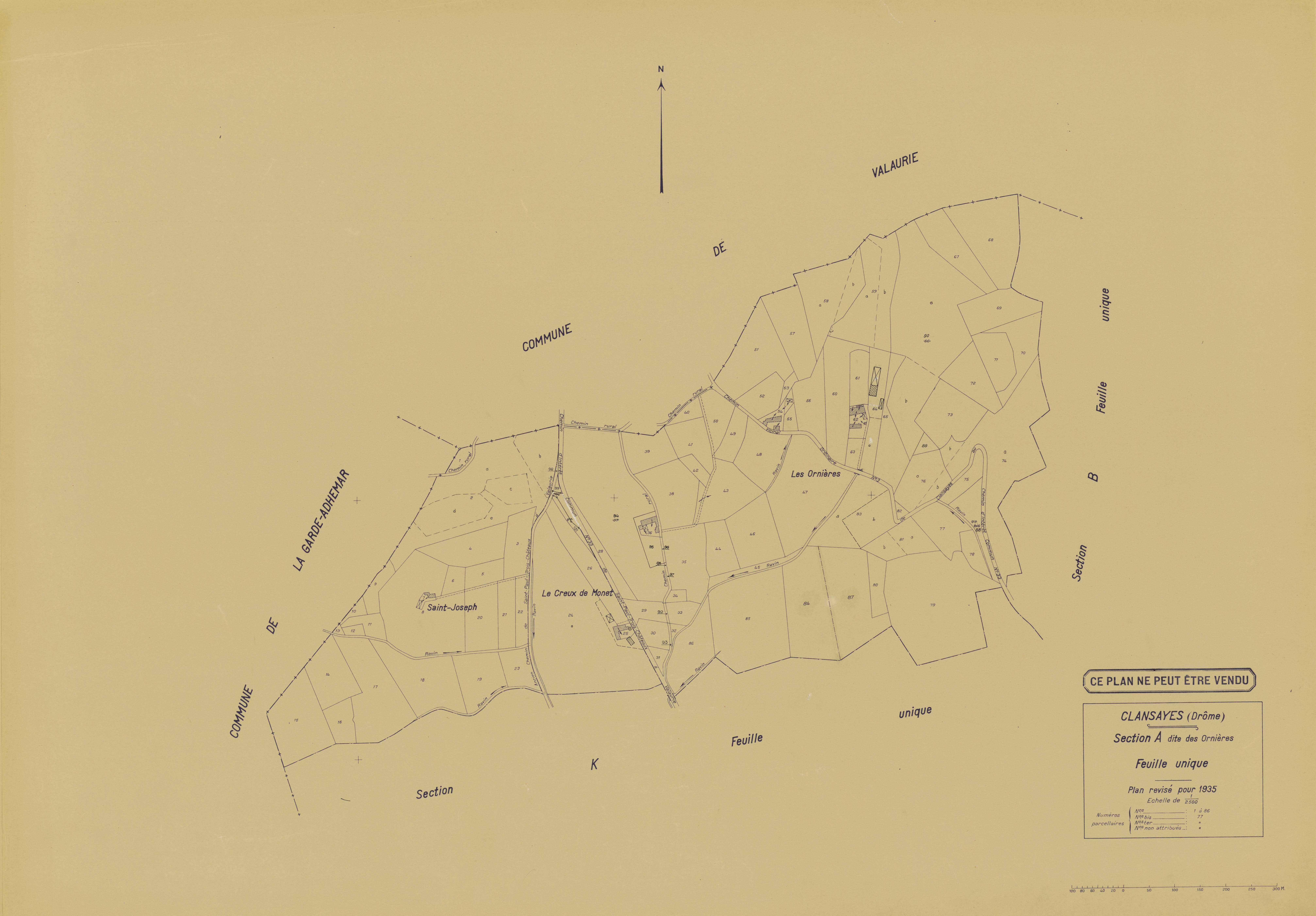 A, Les Ornières. 1935.