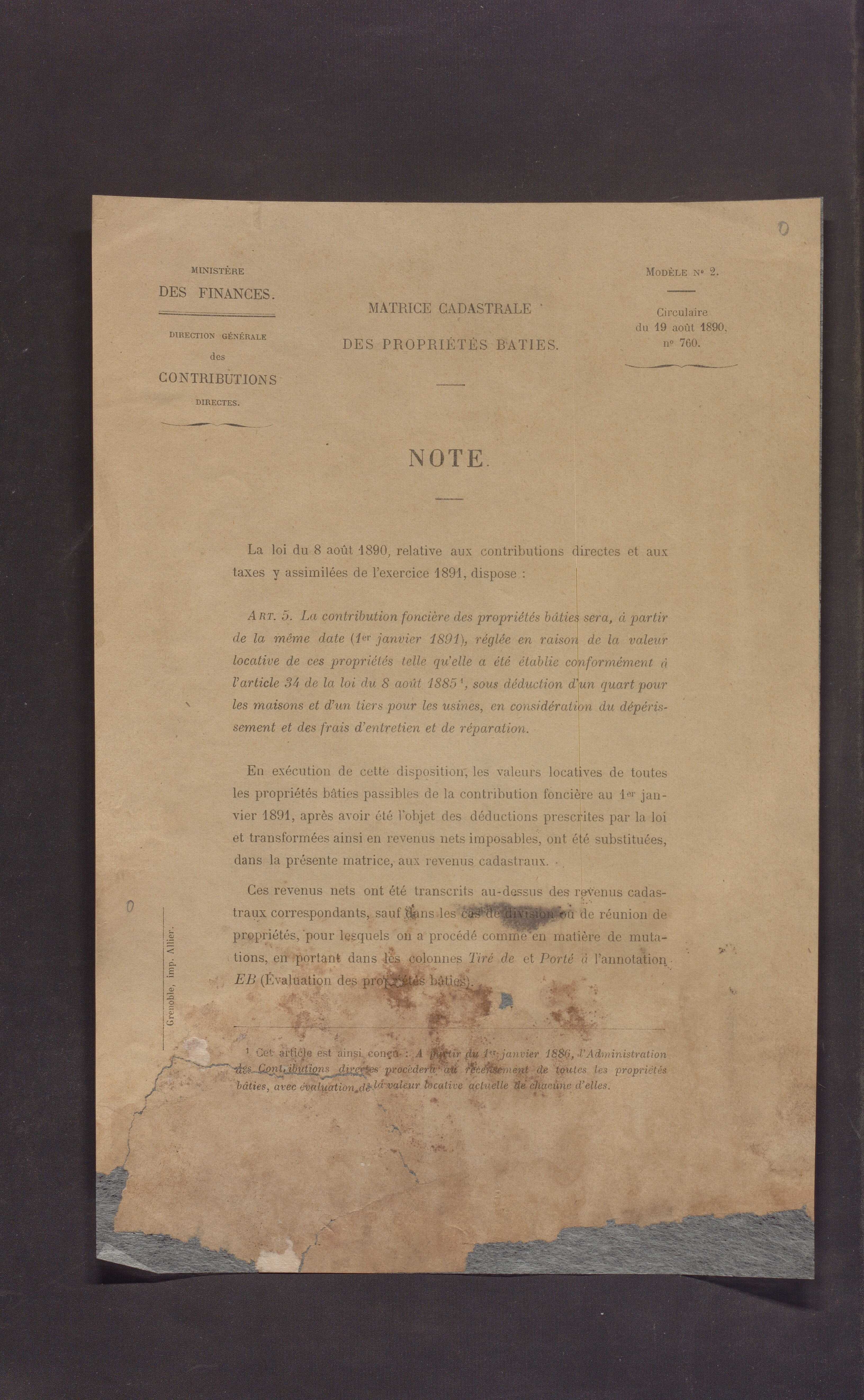 Volume 1 : cases 1-256 (13 février 1882).