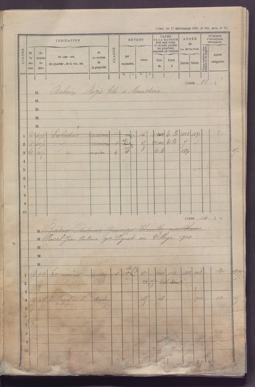 Volume 1 : cases 1-256 (13 février 1882).