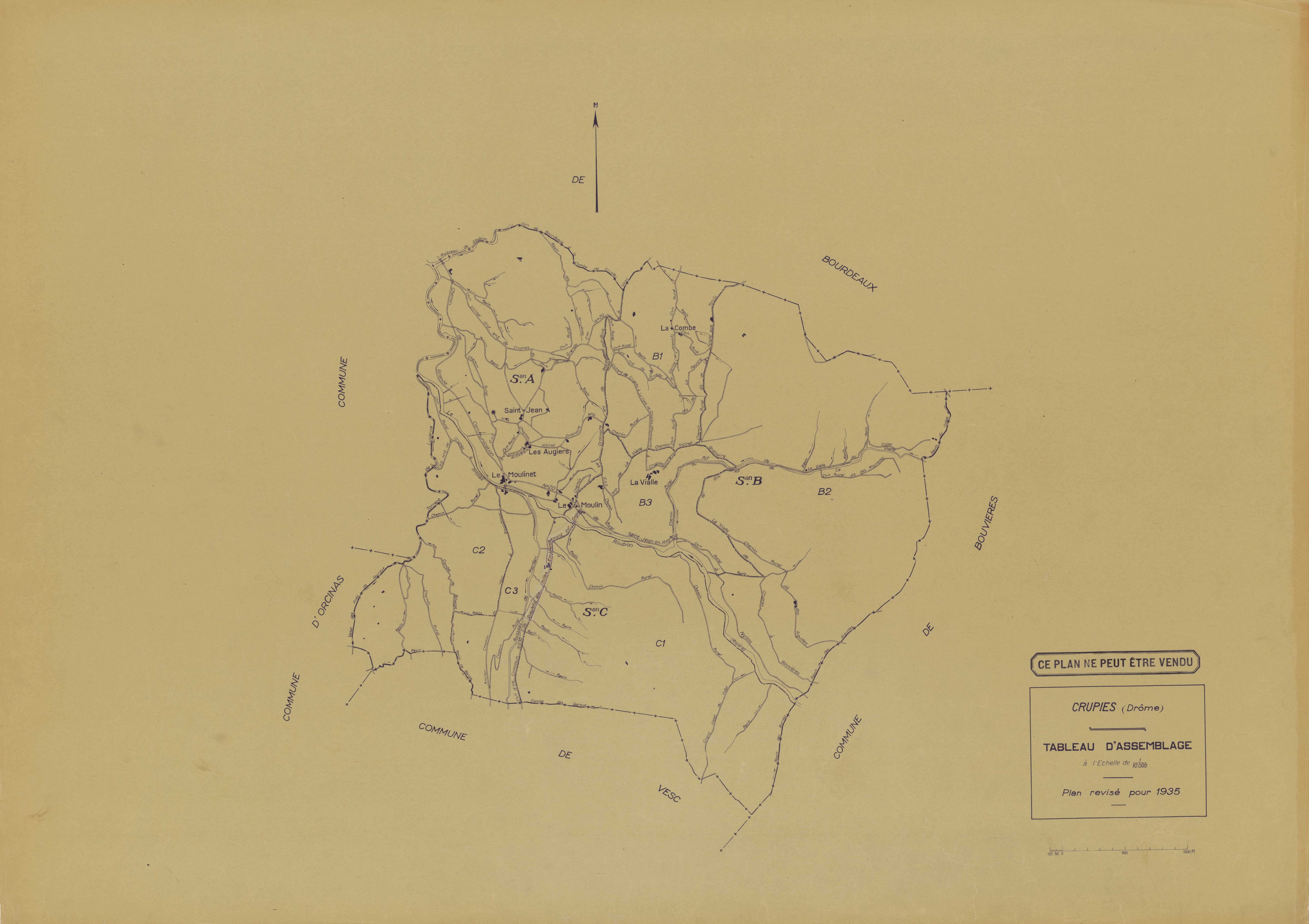 Tableau d'assemblage. 1935.